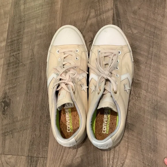 Tan Mens Converse Lace Up Sneakers - Picture 4 of 4